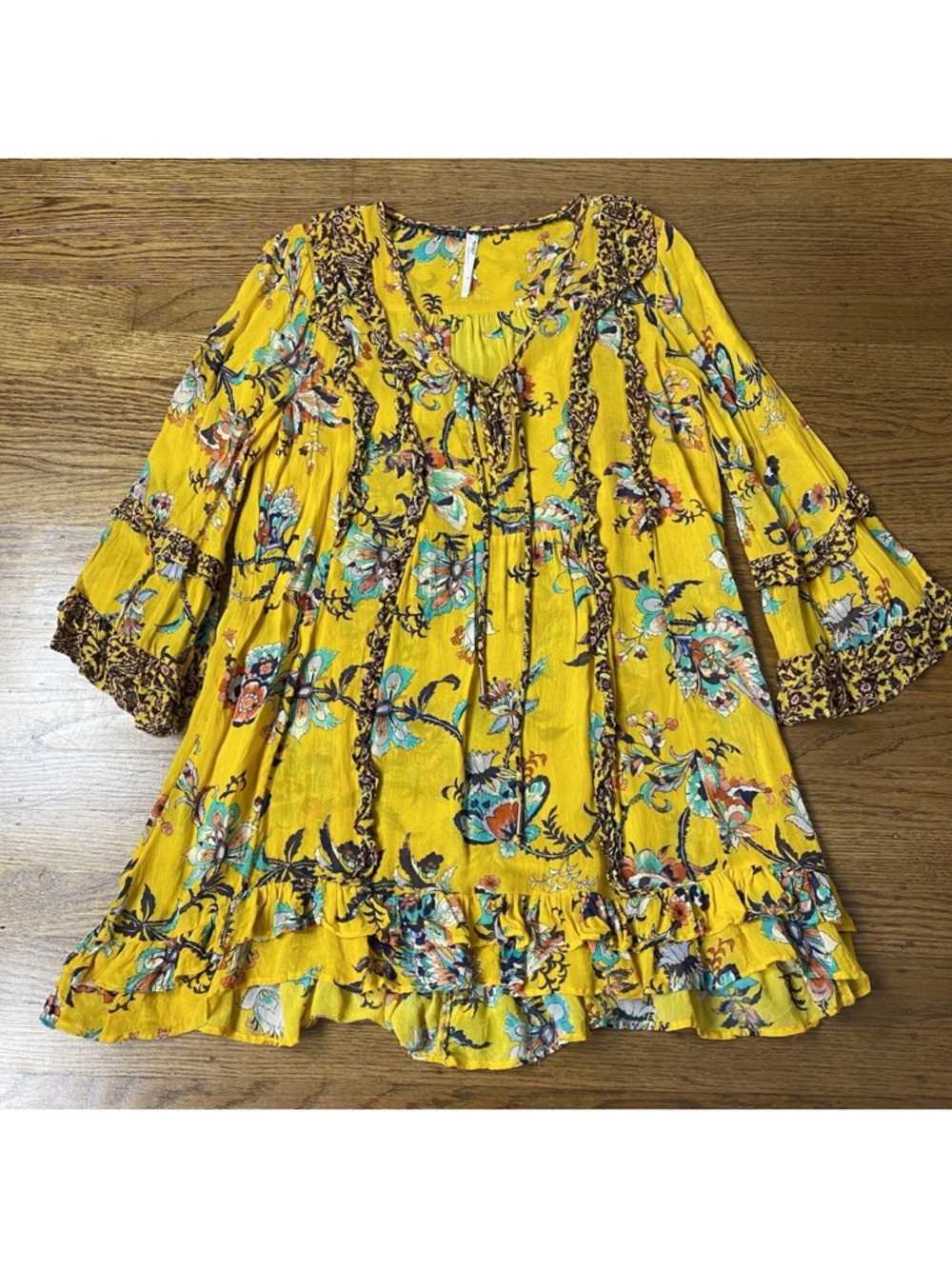 Anthropologie sheer tunic dress size medium - Picture 3 of 11